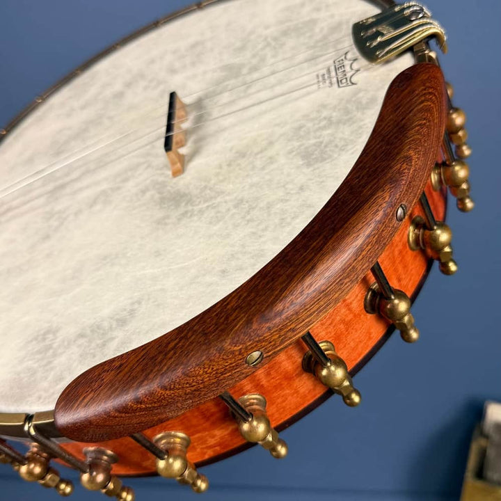 OME Trilogy 19-Fret Tenor Banjo – 12” Rim, Curly Maple, OHSC – Free Shipping - Used Ome Banjos 4 String Banjos