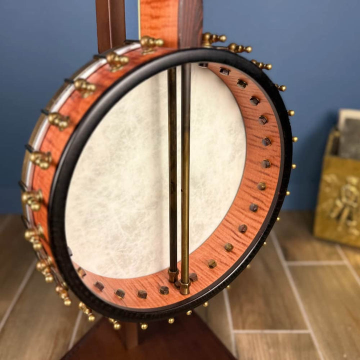 OME Trilogy 19-Fret Tenor Banjo – 12” Rim, Curly Maple, OHSC – Free Shipping - Used Ome Banjos 4 String Banjos