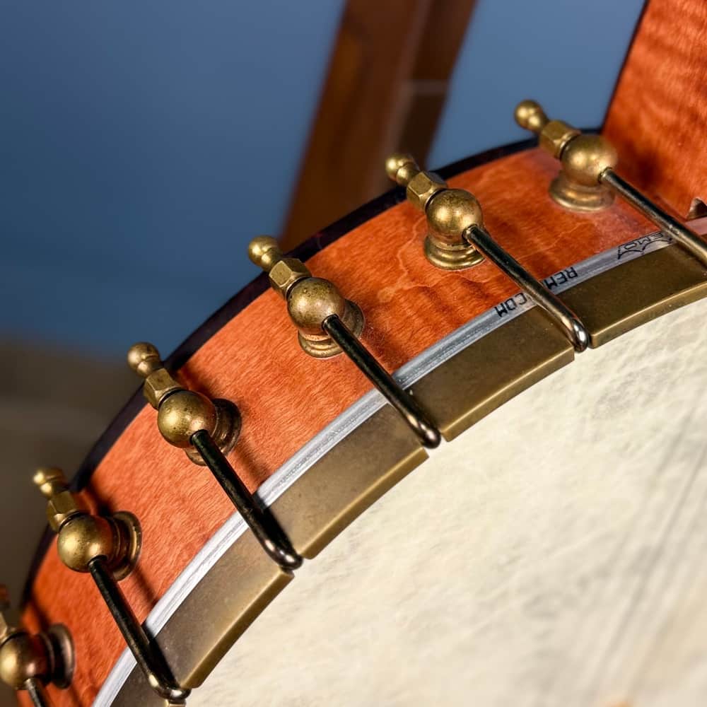 OME Trilogy 19-Fret Tenor Banjo – 12” Rim, Curly Maple, OHSC – Free Shipping - Used Ome Banjos 4 String Banjos
