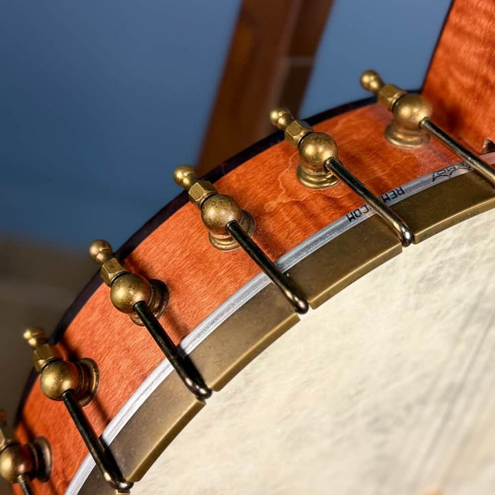 OME Trilogy 19-Fret Tenor Banjo – 12” Rim, Curly Maple, OHSC – Free Shipping - Used Ome Banjos 4 String Banjos