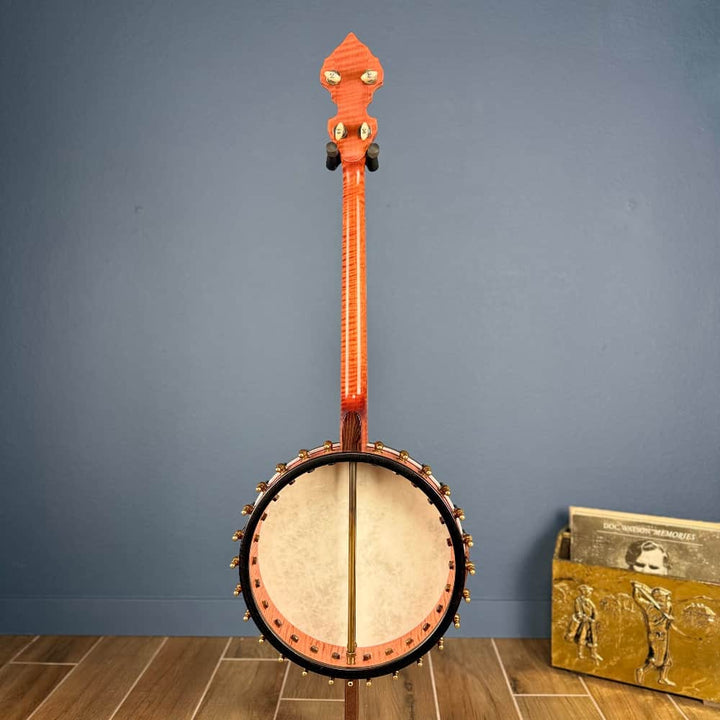 OME Trilogy 19-Fret Tenor Banjo – 12” Rim, Curly Maple, OHSC – Free Shipping - Used Ome Banjos 4 String Banjos