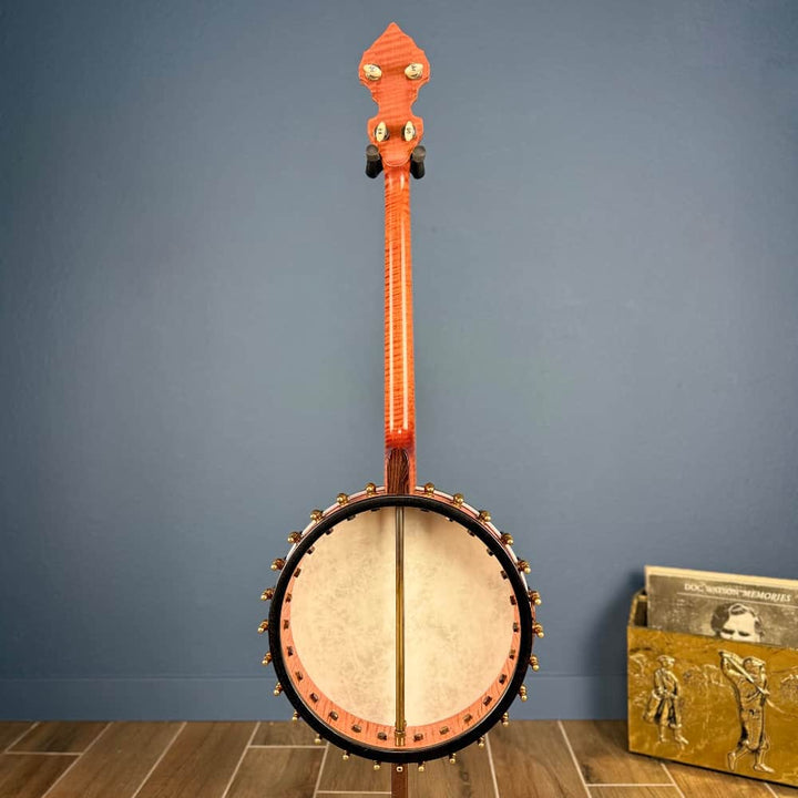OME Trilogy 19-Fret Tenor Banjo – 12” Rim, Curly Maple, OHSC – Free Shipping - Used Ome Banjos 4 String Banjos