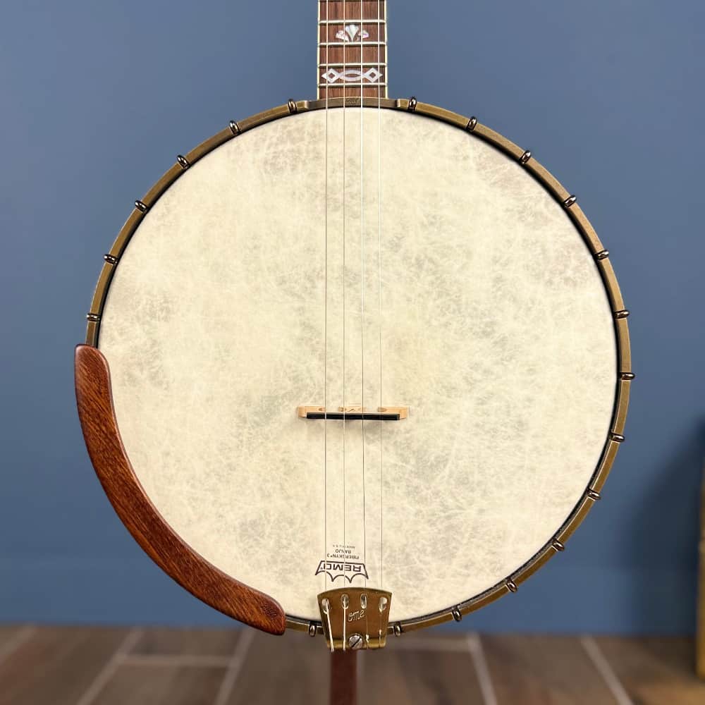 OME Trilogy 19-Fret Tenor Banjo – 12” Rim, Curly Maple, OHSC – Free Shipping - Used Ome Banjos 4 String Banjos