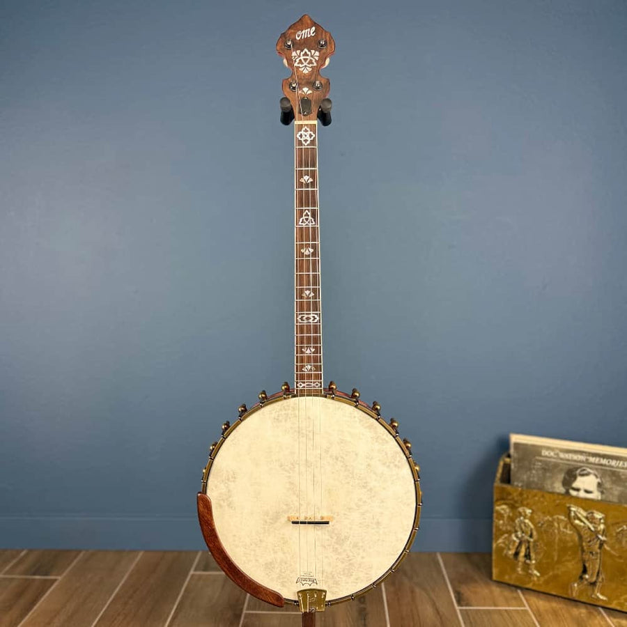OME Trilogy 19-Fret Tenor Banjo – 12” Rim, Curly Maple, OHSC – Free Shipping - Used Ome Banjos 4 String Banjos