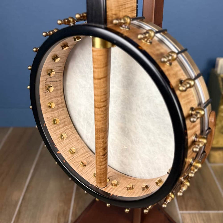 Ome Wicklow 11" 19-Fret Tenor Curly Maple Openback Banjo with Vintage Tone Ring Ome Banjos 4 String Banjos