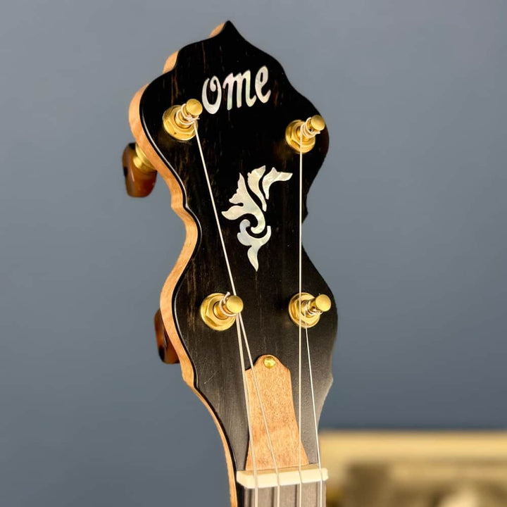 Ome Wicklow 11" 19-Fret Tenor Curly Maple Openback Banjo with Vintage Tone Ring Ome Banjos 4 String Banjos