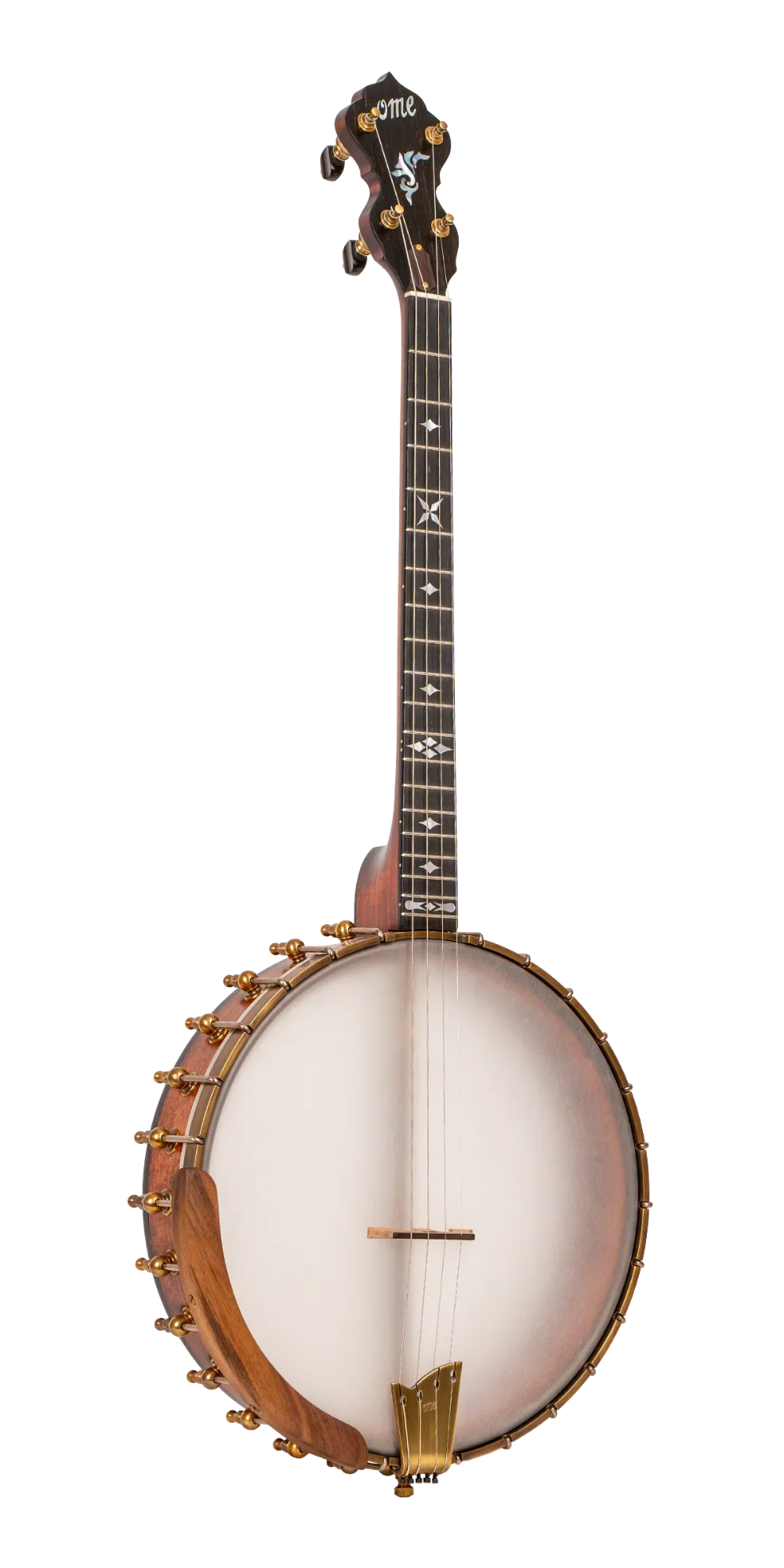Ome Wicklow 11" Walnut Tenor Open Back Banjo Ome Banjos 4 String Banjos full