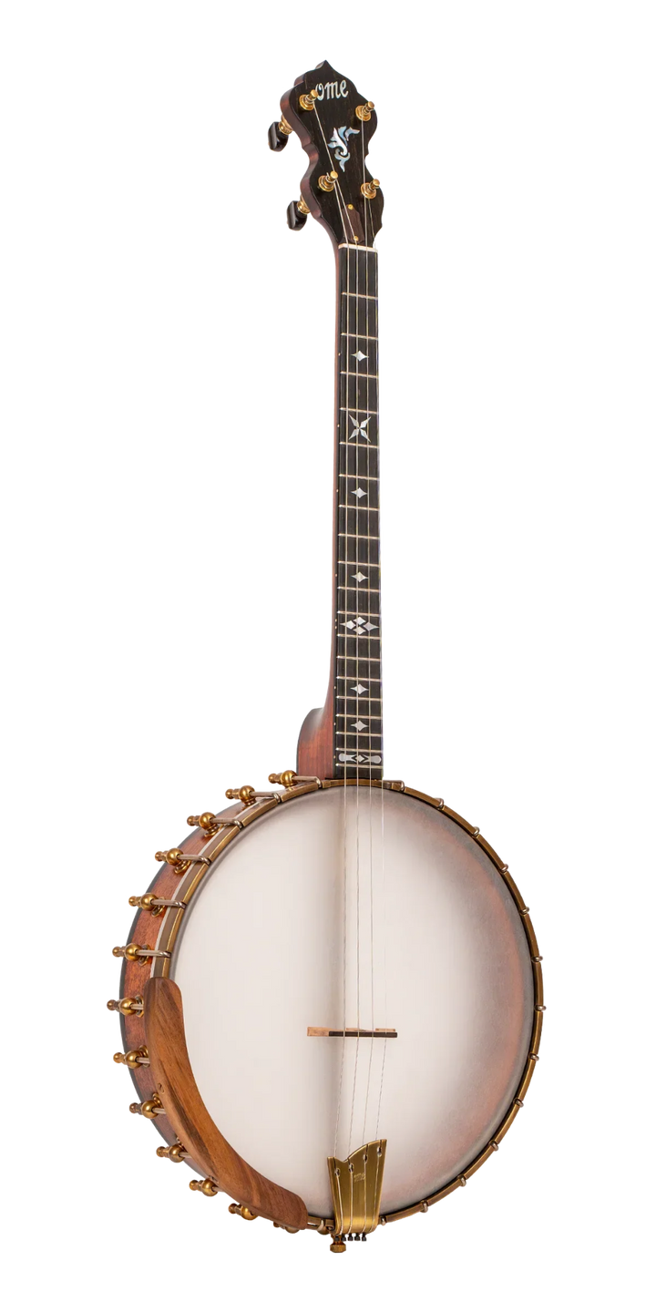 Ome Wicklow 11" Walnut Tenor Open Back Banjo Ome Banjos 4 String Banjos full