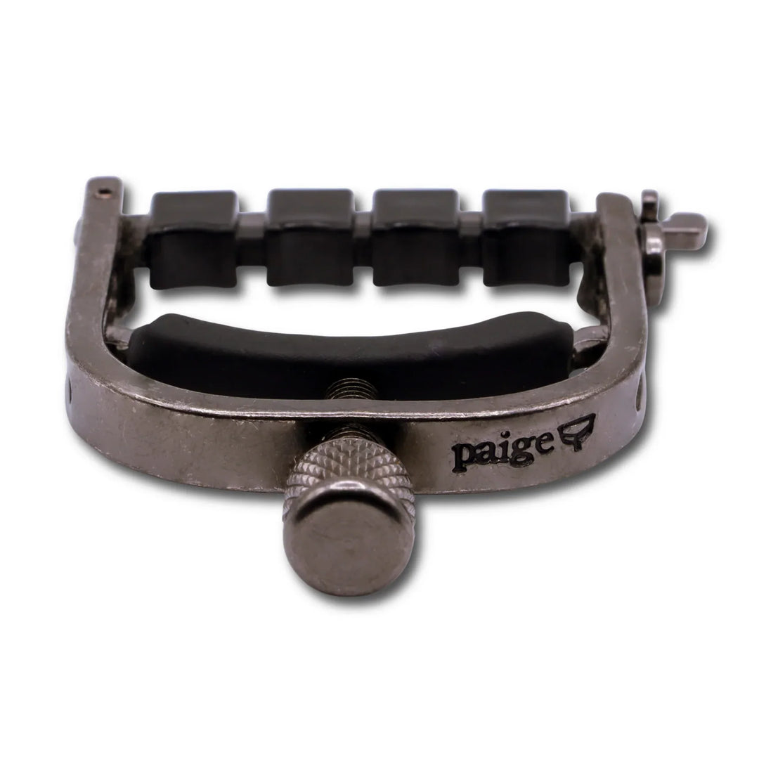 Paige Original Banjo Capo with ETI - Smokey Black Nickel Paige Banjo Accessories