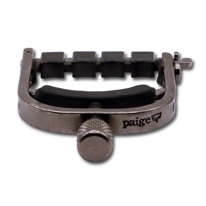 Paige Original Banjo Capo with ETI - Smokey Black Nickel Paige Banjo Accessories