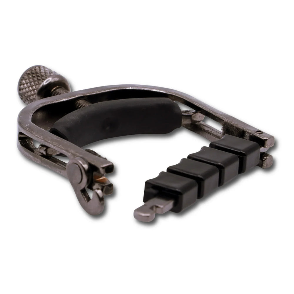 Paige Original Banjo Capo with ETI - Smokey Black Nickel Paige Banjo Accessories