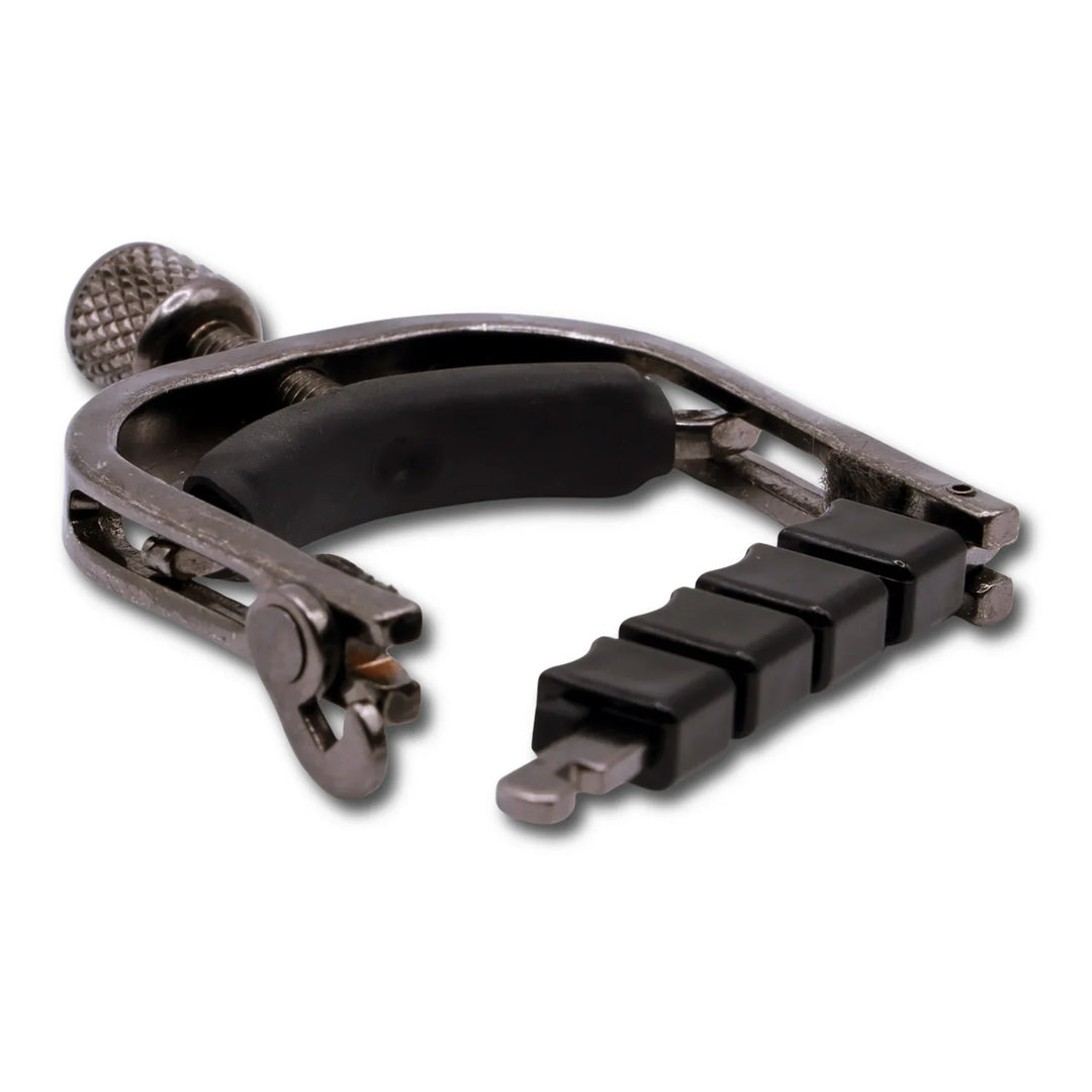 Paige Original Banjo Capo with ETI - Smokey Black Nickel Paige Banjo Accessories