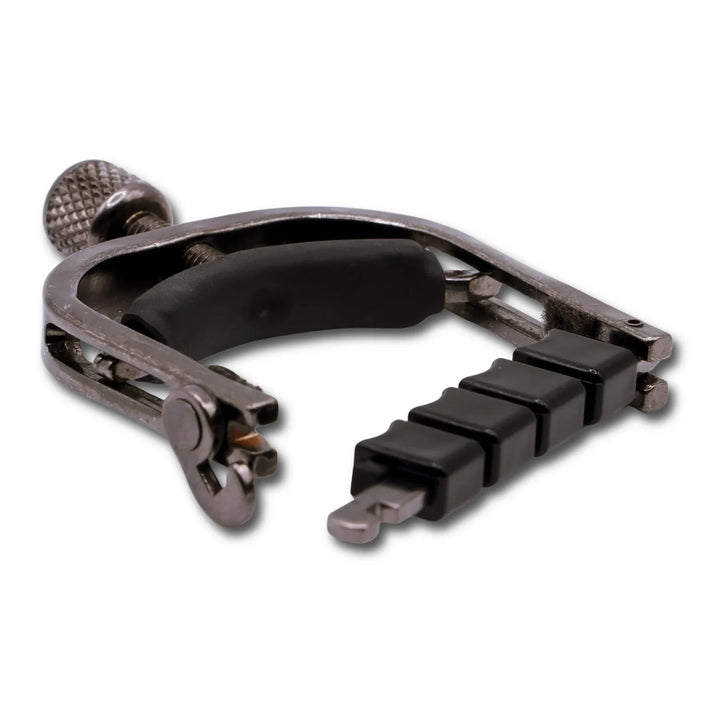 Paige Original Banjo Capo with ETI - Smokey Black Nickel Paige Banjo Accessories