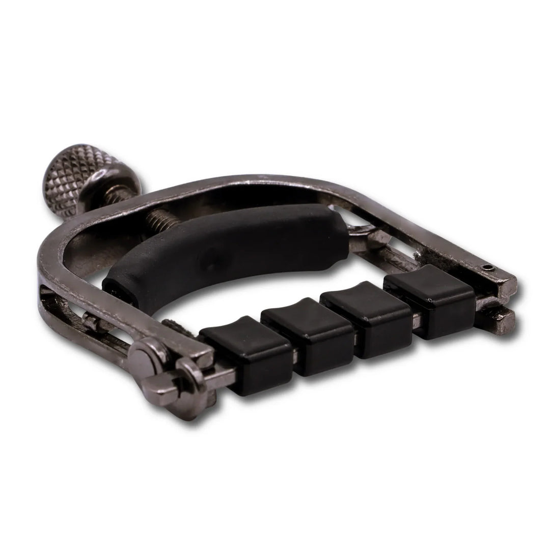 Paige Original Banjo Capo with ETI - Smokey Black Nickel Paige Banjo Accessories