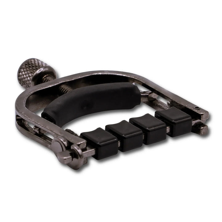 Paige Original Banjo Capo with ETI - Smokey Black Nickel Paige Banjo Accessories