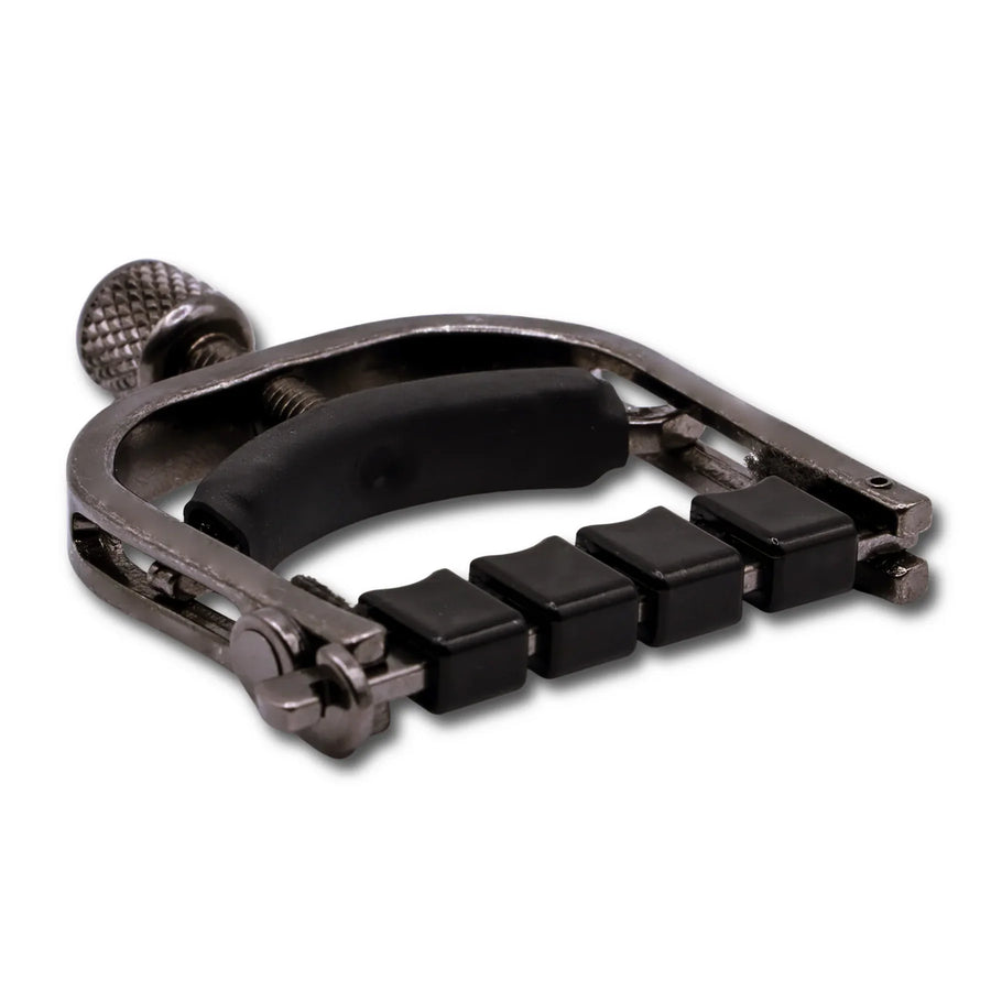 Paige Original Banjo Capo with ETI - Smokey Black Nickel Paige Banjo Accessories