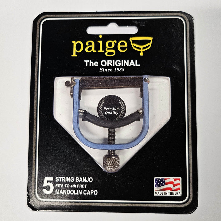 Paige Original Banjo & Mandolin Capo - Colors Paige Banjo Accessories Blue