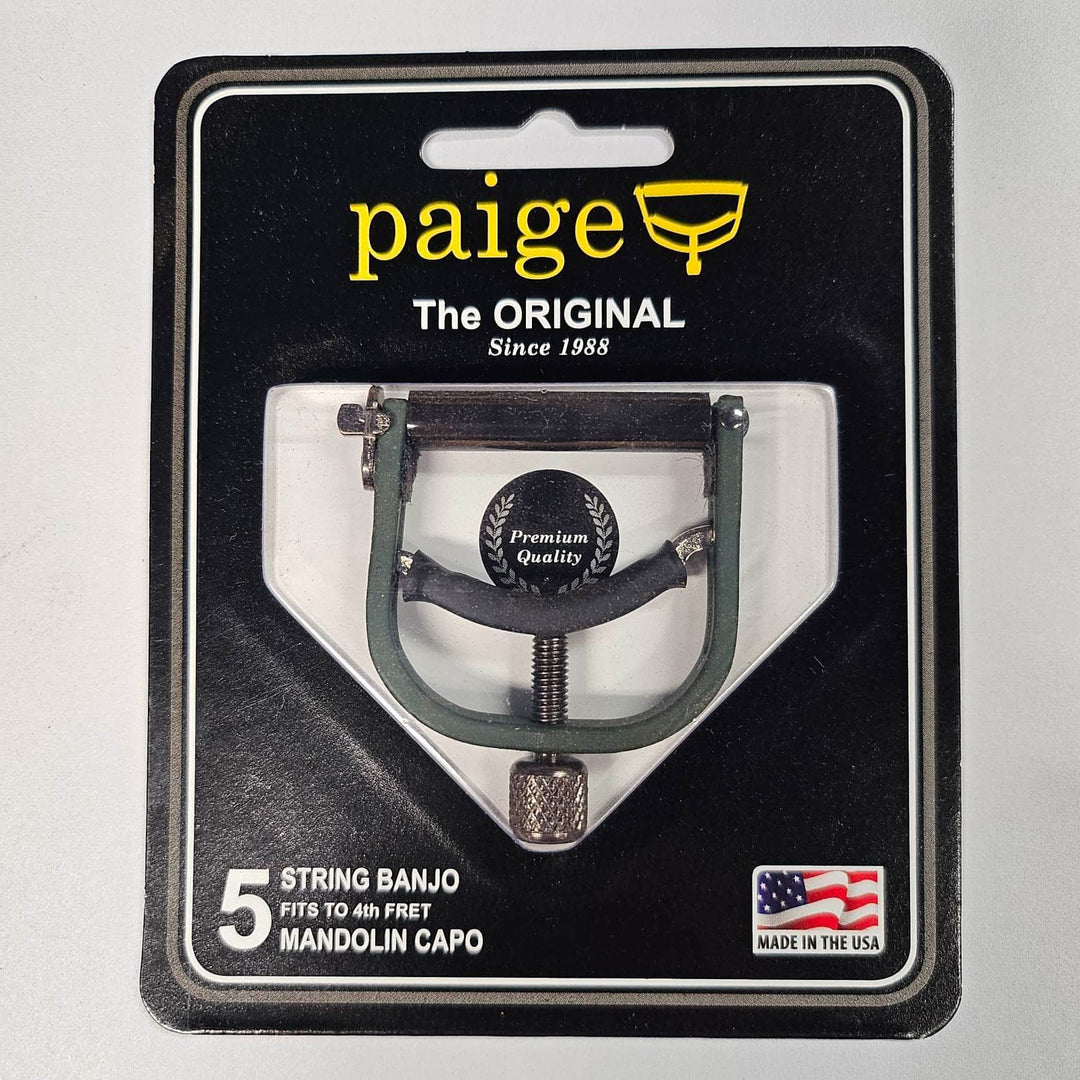 Paige Original Banjo & Mandolin Capo - Colors Paige Banjo Accessories Green