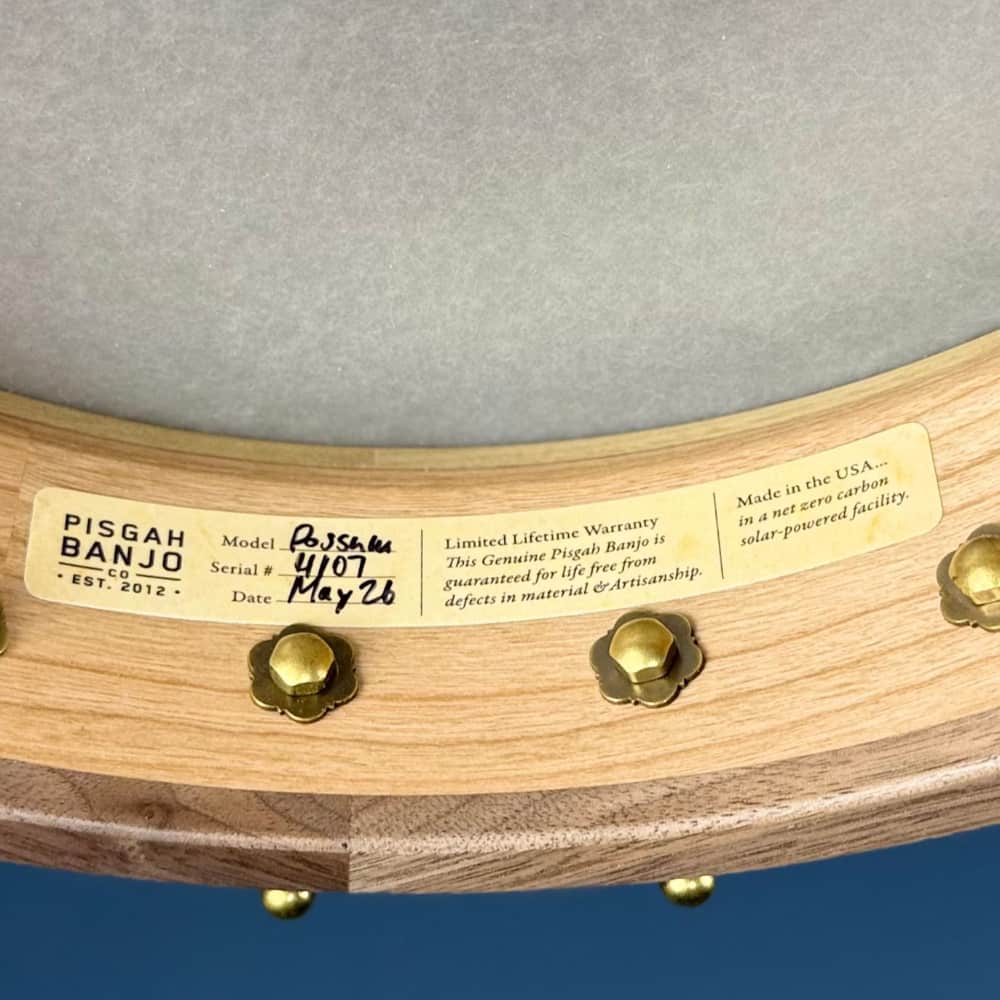 Pisgah 12" Cherry Possum 5-String Banjo Pisgah 5 String Banjos
