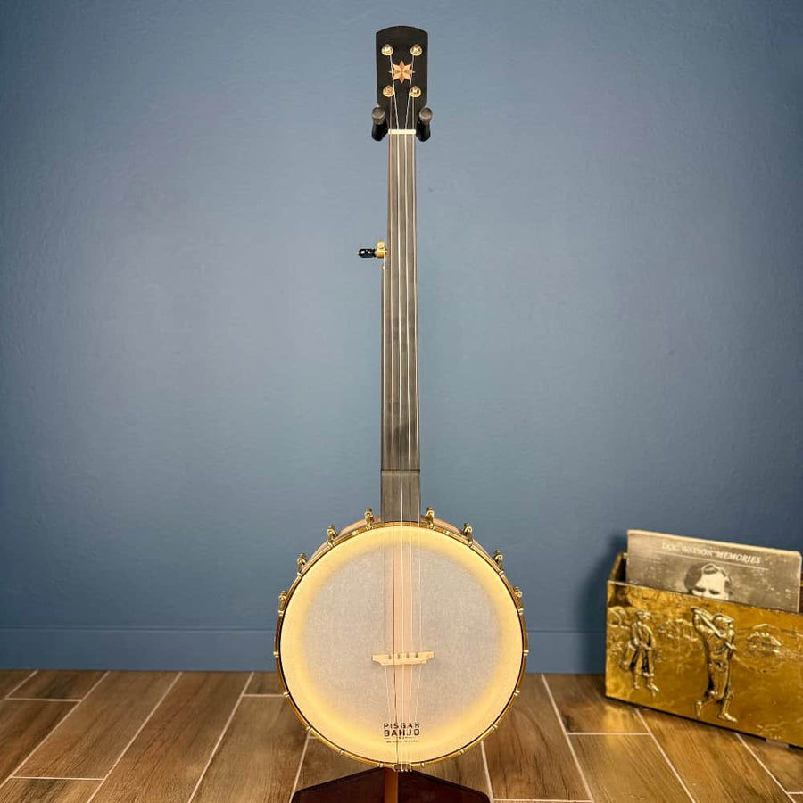 Pisgah 12" Fretless Cherry Dobson Short Scale Pisgah 5 String Banjos