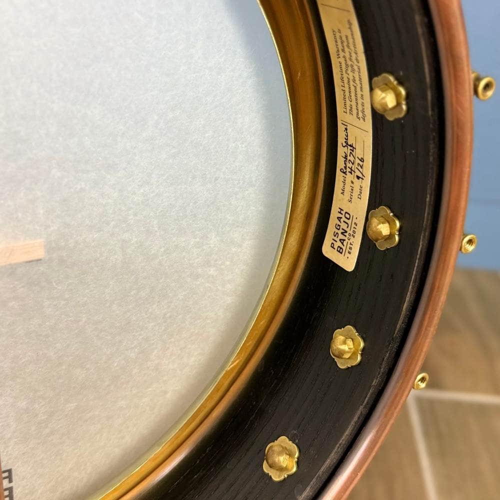 Pisgah 12" Rambler Special 5-String Banjo Walnut Neck with Copper Spun Pisgah 5 String Banjos