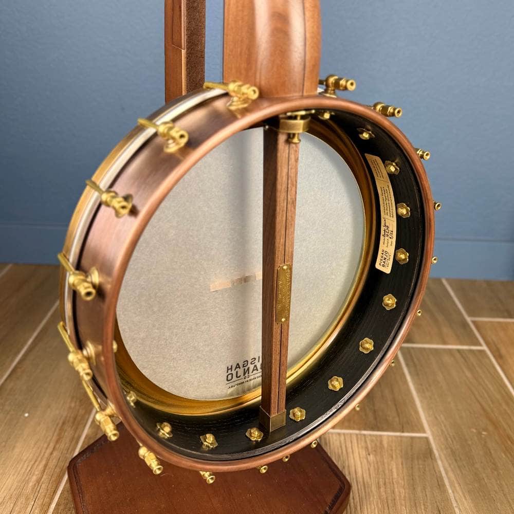 Pisgah 12" Rambler Special 5-String Banjo Walnut Neck with Copper Spun Pisgah 5 String Banjos