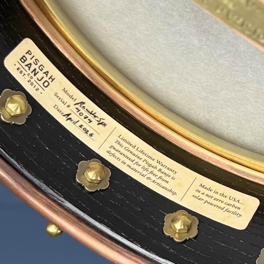 Pisgah A-Scale Cherry Rambler Special 5-String Banjo with 11" Copper Spun-Over Rim Pisgah 5 String Banjos