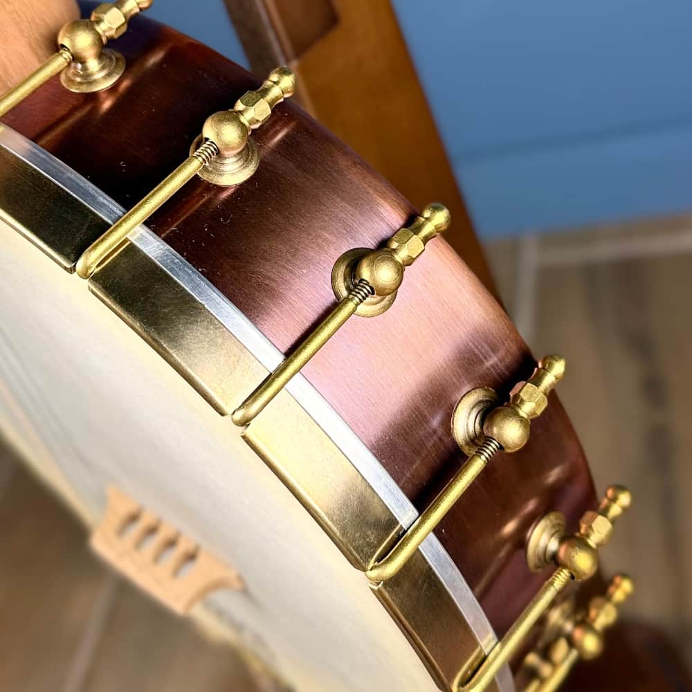 Pisgah A-Scale Cherry Rambler Special 5-String Banjo with 11" Copper Spun-Over Rim Pisgah 5 String Banjos
