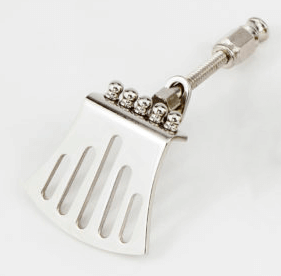 Pisgah Hawk Tail Old-Time Banjo Tailpiece - Nickel Pisgah Banjo Part