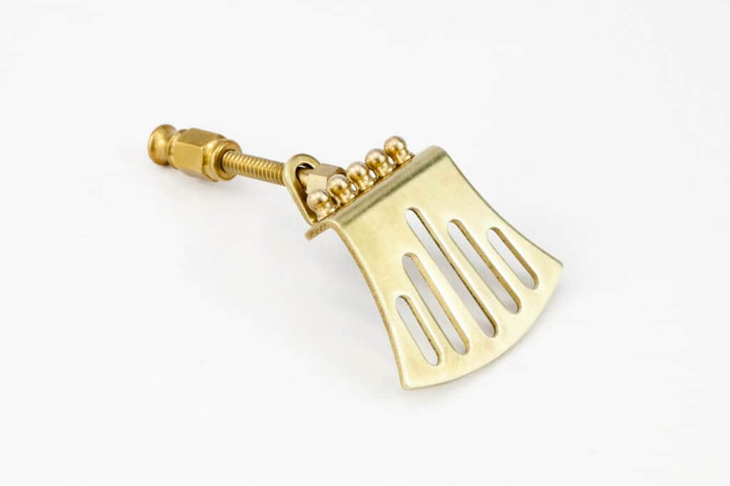 Pisgah Hawk Tail Old-Time Banjo Tailpiece - Raw Brass Pisgah Banjo Part