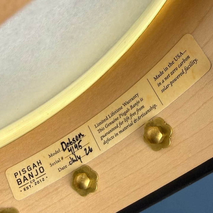 Pisgah Maple Dobson 12" Openback 5-String Banjo Pisgah 5 String Banjos