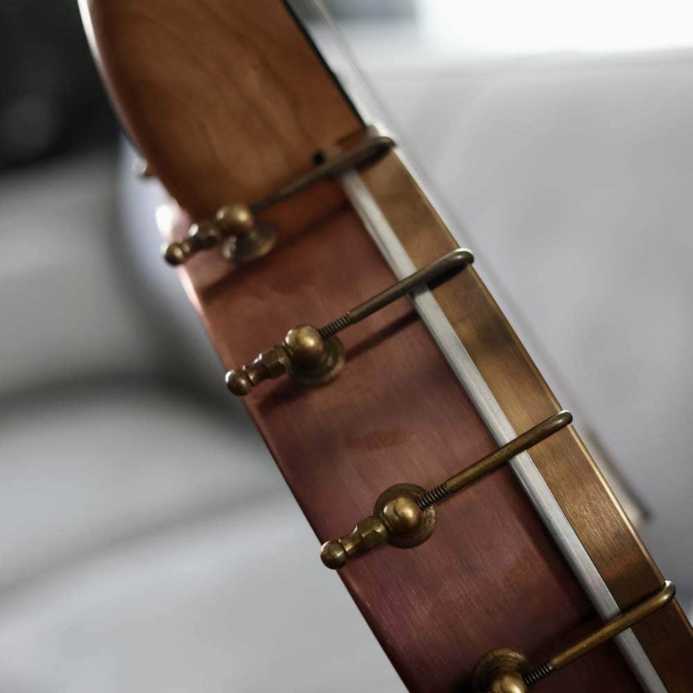 Pisgah Rambler Special 5-String Banjo Cherry Neck with Copper Spun 12" Pot Short Scale Pisgah 5 String Banjos Right Handed