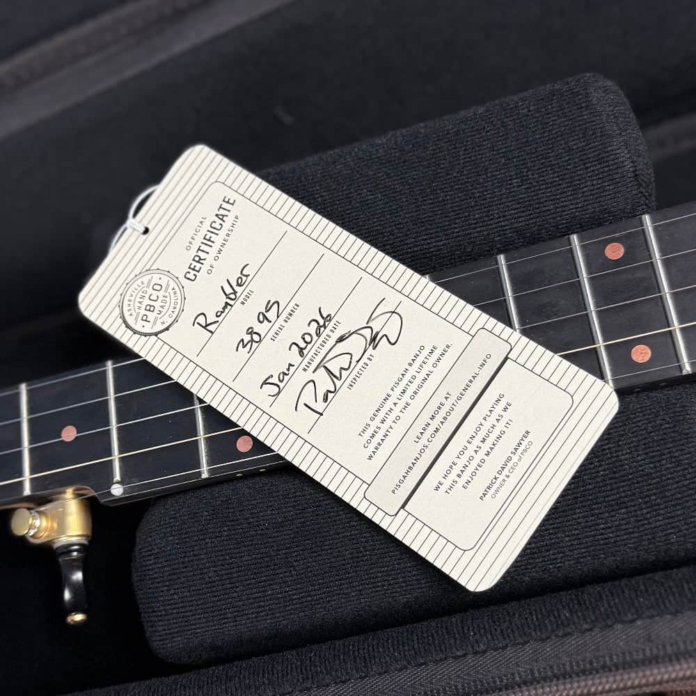 Pisgah Walnut Rambler Dobson 5-String Banjo with 12" Pot - Short Scale Pisgah 5 String Banjos