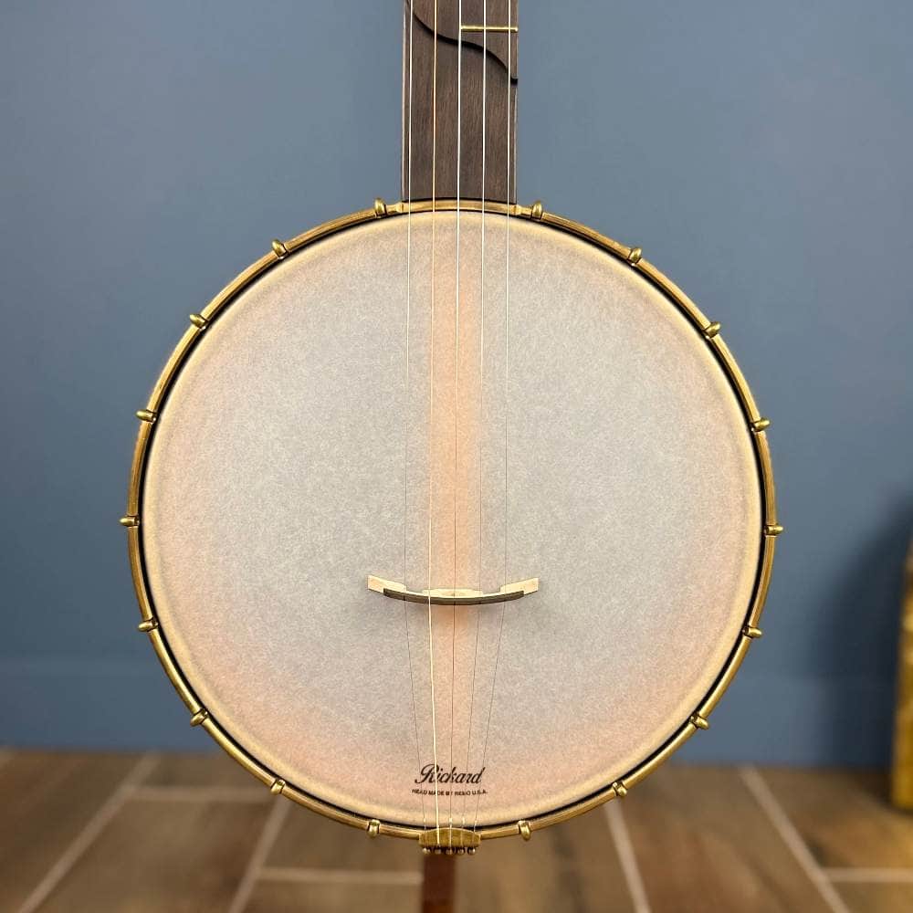Rickard 11" Cherry Little Wonder Banjo with Antiqued Brass Hardware #1855 Rickard 5 String Banjos