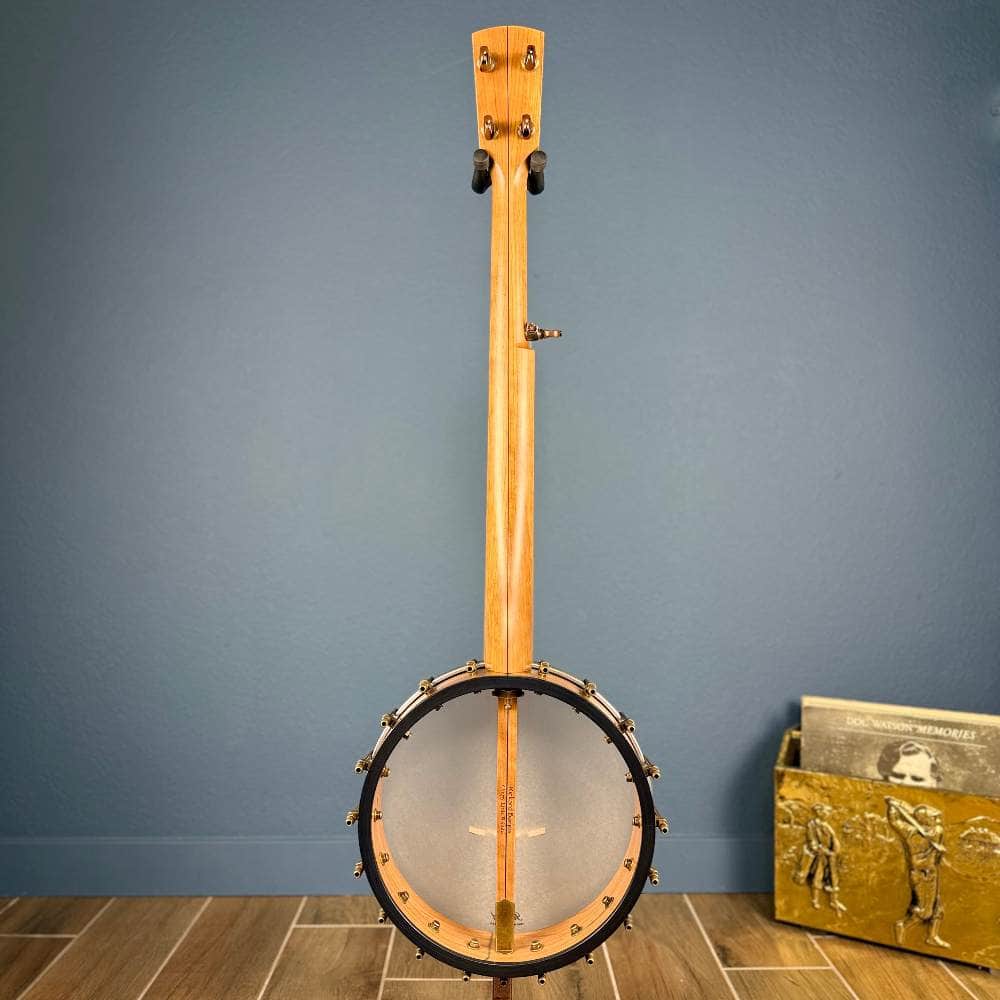 Rickard 11" Cherry Little Wonder Banjo with Antiqued Brass Hardware #1855 Rickard 5 String Banjos