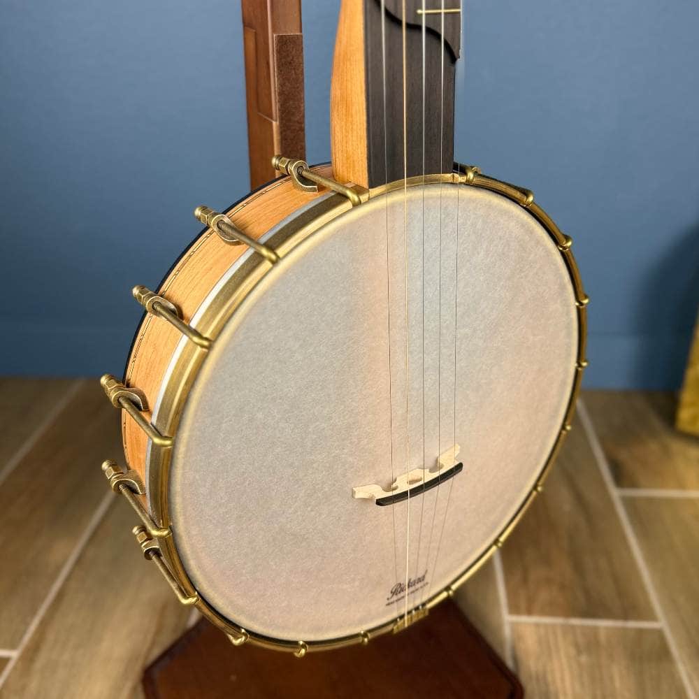 Rickard 11" Cherry Little Wonder Banjo with Antiqued Brass Hardware #1855 Rickard 5 String Banjos