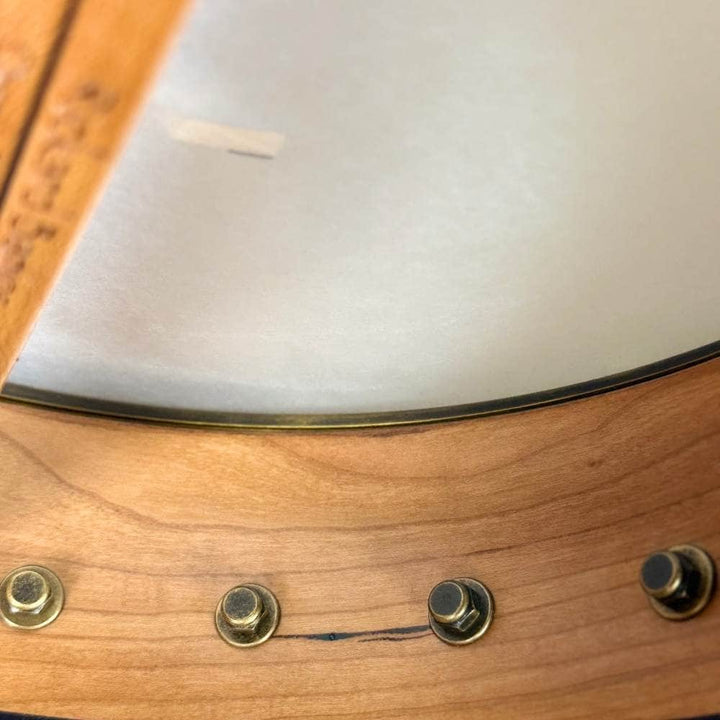 Rickard 11" Cherry Little Wonder Banjo with Antiqued Brass Hardware #1855 Rickard 5 String Banjos