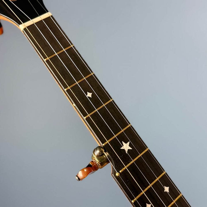 Rickard 11" Cherry Little Wonder Banjo with Antiqued Brass Hardware #1855 Rickard 5 String Banjos
