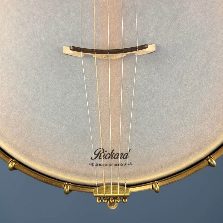 Rickard 11" Cherry Little Wonder Banjo with Antiqued Brass Hardware #1855 Rickard 5 String Banjos