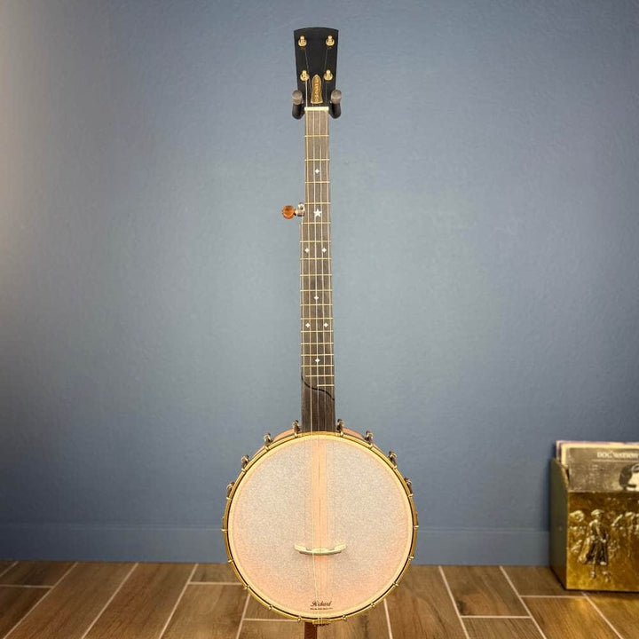 Rickard 11" Cherry Little Wonder Banjo with Antiqued Brass Hardware #1905 Rickard 5 String Banjos