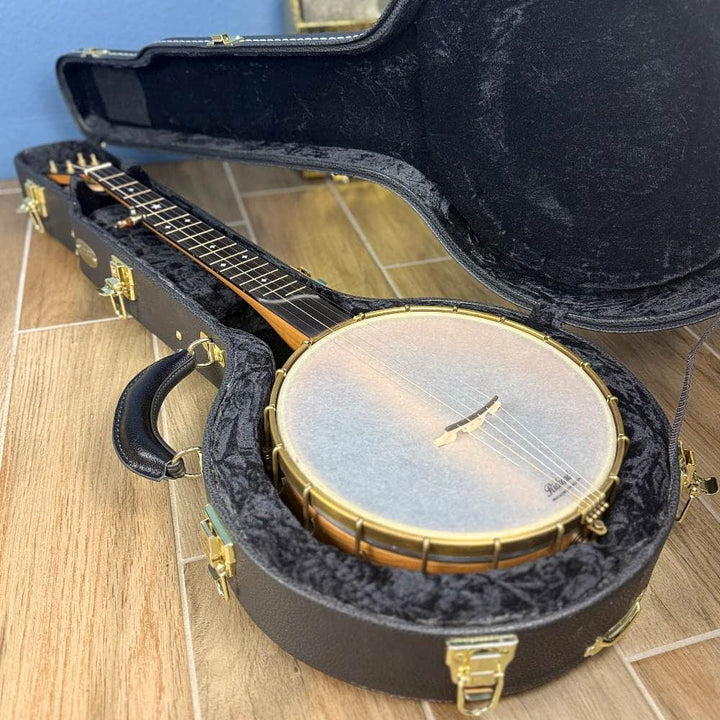 Rickard 11" Cherry Little Wonder Banjo with Antiqued Brass Hardware #1905 Rickard 5 String Banjos