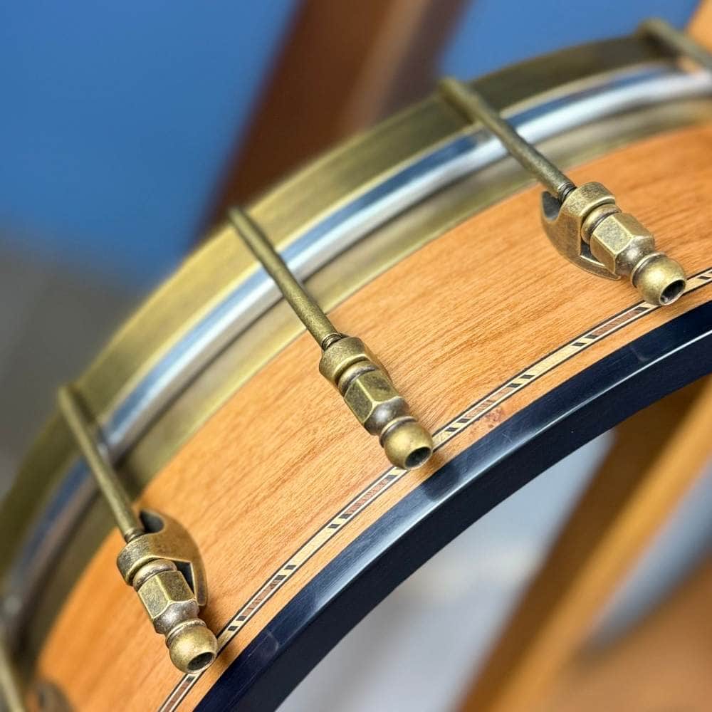 Rickard 11" Cherry Little Wonder Banjo with Antiqued Brass Hardware #1905 Rickard 5 String Banjos