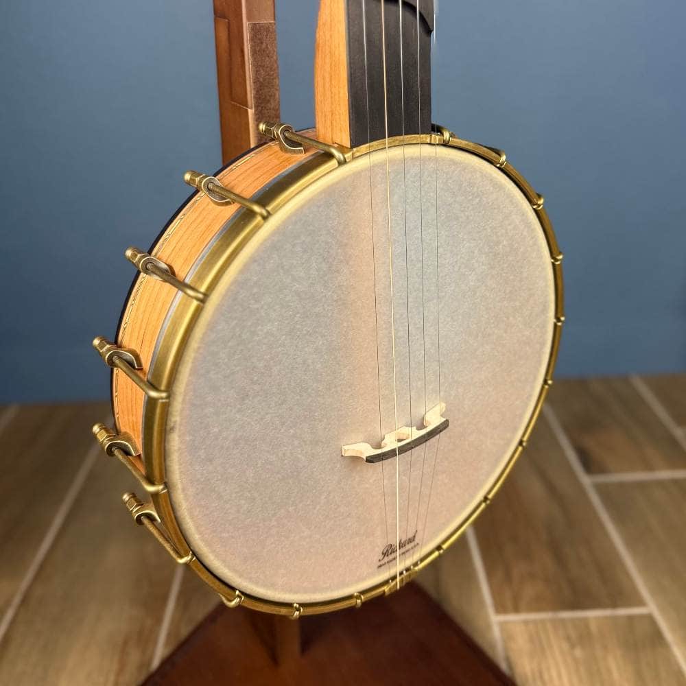 Rickard 11" Cherry Little Wonder Banjo with Antiqued Brass Hardware #1905 Rickard 5 String Banjos