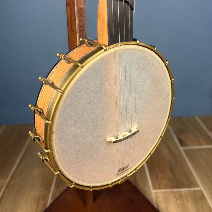 Rickard 11" Cherry Little Wonder Banjo with Antiqued Brass Hardware #1905 Rickard 5 String Banjos