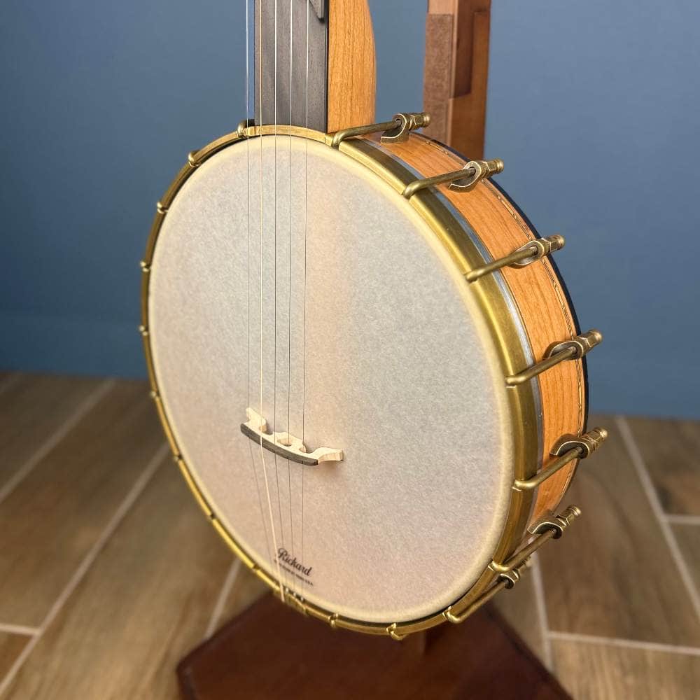 Rickard 11" Cherry Little Wonder Banjo with Antiqued Brass Hardware #1905 Rickard 5 String Banjos