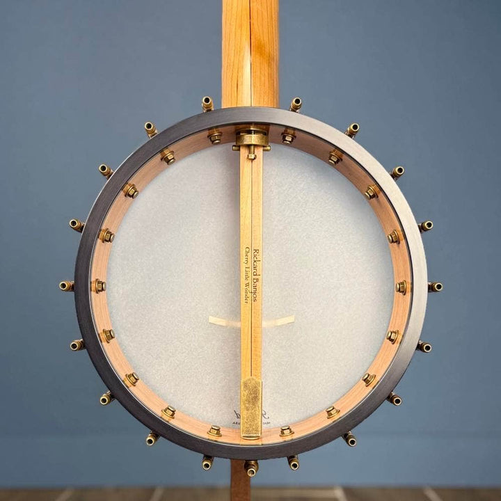 Rickard 11" Cherry Little Wonder Banjo with Antiqued Brass Hardware #1905 Rickard 5 String Banjos