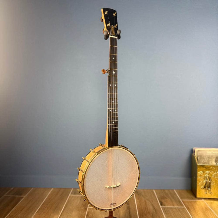 Rickard 11" Cherry Little Wonder Banjo with Antiqued Brass Hardware #1905 Rickard 5 String Banjos