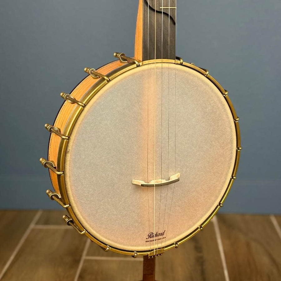 Rickard 11" Cherry Little Wonder Banjo with Antiqued Brass Hardware #1905 Rickard 5 String Banjos