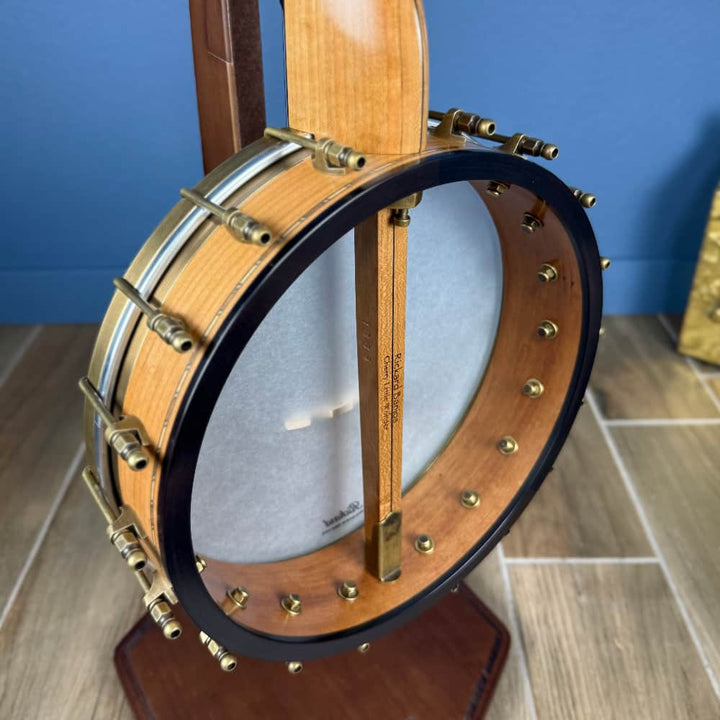 Rickard 11" Cherry Little Wonder Banjo with Antiqued Brass Hardware Rickard 5 String Banjos