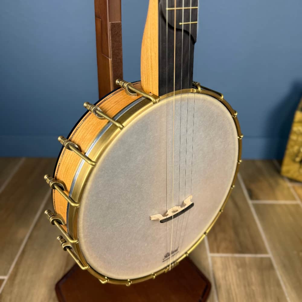 Rickard 11" Cherry Little Wonder Banjo with Antiqued Brass Hardware Rickard 5 String Banjos